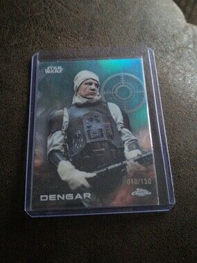 🍁2025 Topps Chrome Star Wars Dengar Skywalker Blue Refractor #/150
